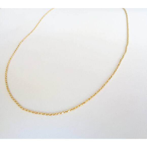 Solid Gold Rope Chain, High Quality 10K Yellow Gold Chain, Stamped 10K ITALY - Picture 5 of 6